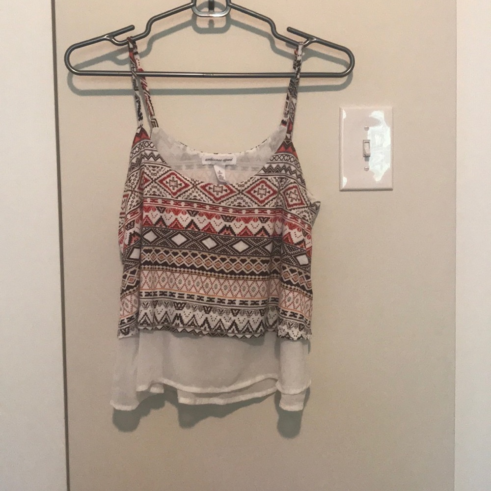 Aztec print tank top